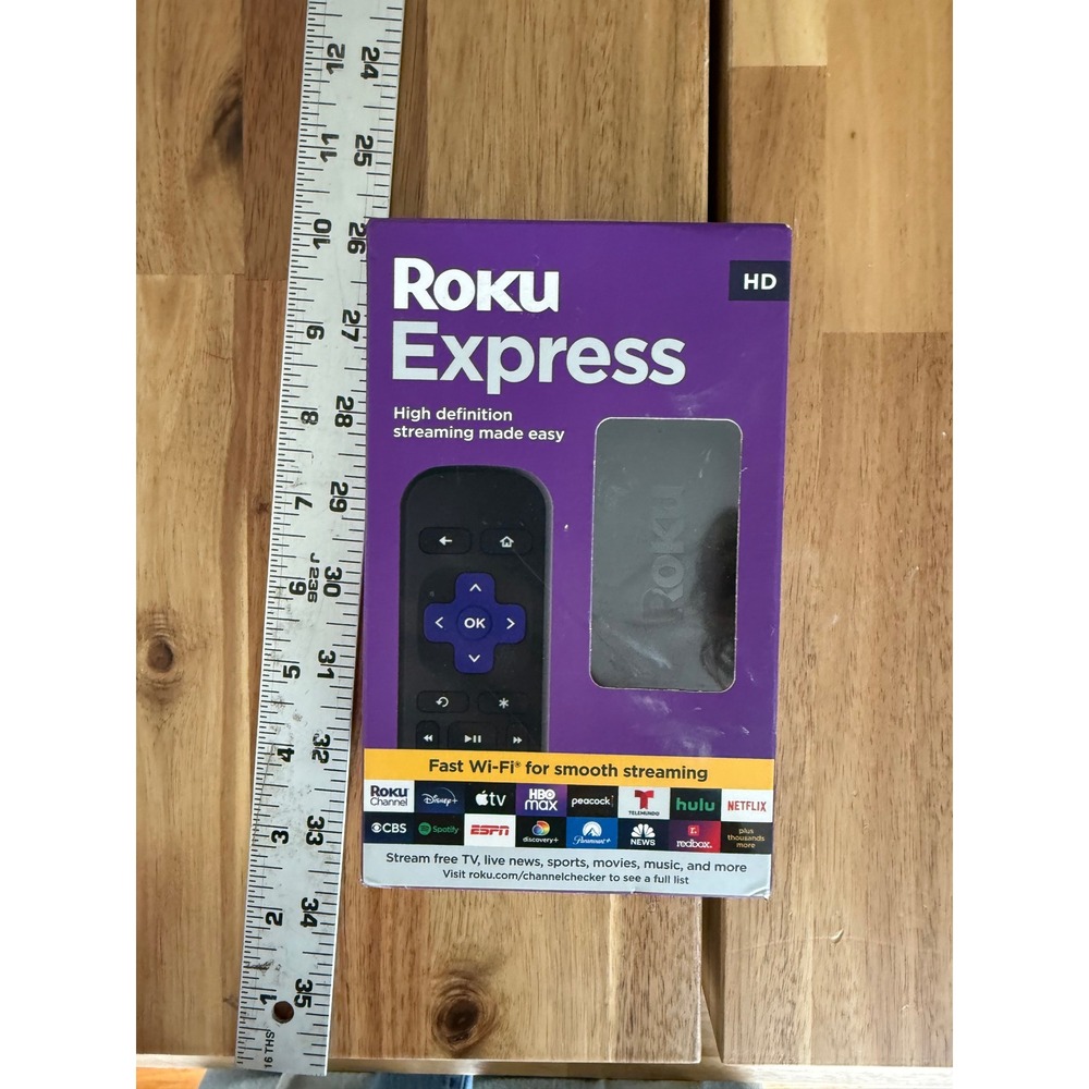 Roku Express HD Streaming Device w/ Remote – Open Box – Fast WiFi